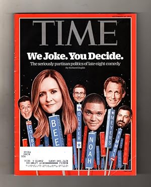 Time Magazine - September 26, 2016. Politics of Comedy; Mars; North Korea Nuclear Threat; Latino ...