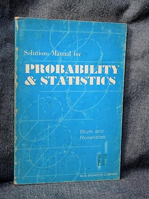 Solutions Manual for Probability and Statistics