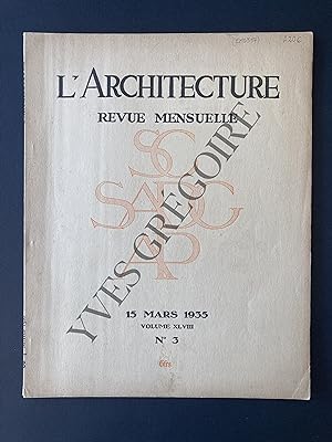 L'ARCHITECTURE-N°3-15 MARS1935