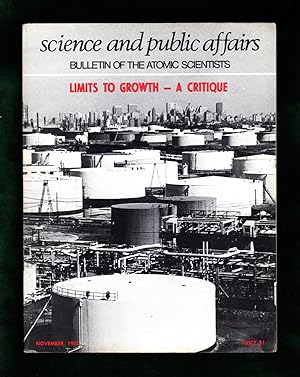 The Bulletin of the Atomic Scientists. November, 1972. Gunnar Myrdal; SALT Agreements; We Live on...