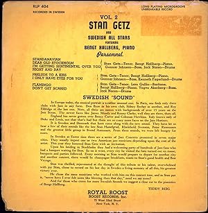 Stan Getz and Swedish All Stars / "Swedish Sound" Vol. 2 (VINYL JAZZ LP)