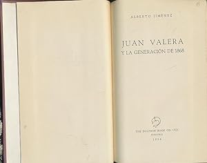 Juan Valera y la generacion de 1868.
