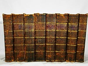 Harrison's British Classicks. First edition, 1785-7, eight volumes in 18th century full tree calf.