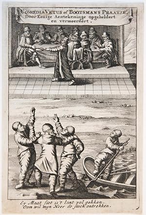 [Antique title page, 1718-1740] COMOEDIA VETUS of BOOTSMANS PRAATJE Door Eenige Aentekeninge opge...