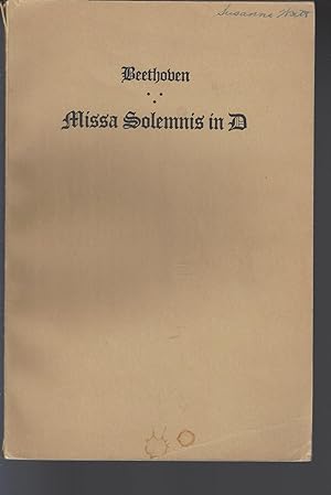 Missa Solemnis In D Opus 123