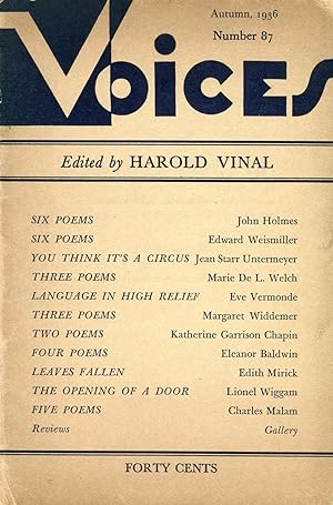 Voices #87 (Autumn 1936)