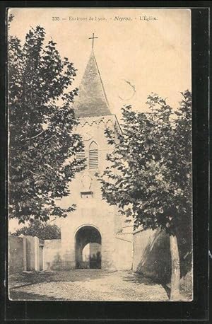 Carte postale Neyron, l'Eglise, vue de la tour de l'horloge