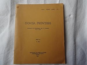GONJA PROVERBS collected by C.S. Kponkpogori, Rev.C.J. Natomah, Rev. O.Rytz