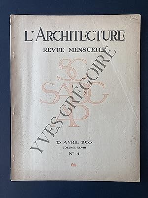 L'ARCHITECTURE-N°4-15 AVRIL 1935