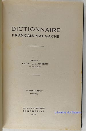 Dictionnaire Français-Malgache