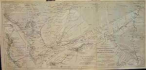 1865 Original Map from Gerhard Rohlfs' Journey to the Oases of Tuat and Tidikelt and the Northern...