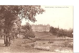 Postal 027077 : Sable (Sarthe). Le Château, du vu Parc