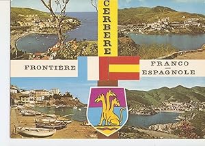 Postal 035256 : Cote Catalane. A la frontiere Franco-Espagnole Cerbere et Port Bou