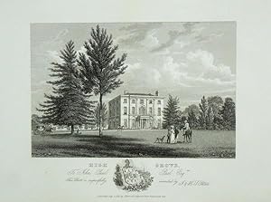 An Original Antique Engraving llustrating Highgrove in Gloucestershire. Published in 1825