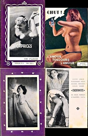 Caprices / Chut (2 French adult digest magazines, 1950s)