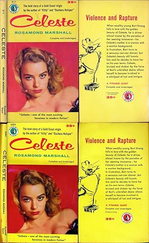 Celeste (2 vintage paperbacks, Eve Meyer cover, 1956)