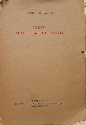 Studi sulle Rime del Tasso.