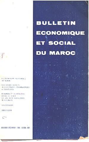 Bulletin economique et social du maroc / octobre -decembre 1966