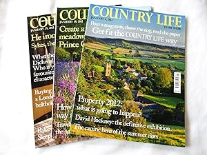 Country Life Magazine. 2012 January 4th, 18th, or 25th. Weekly. Price is Per Issue.