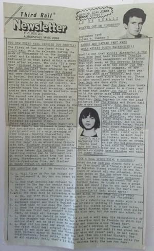 Third Rail Newsletter. September, 1978. Volume 4, Number 3