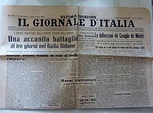 IL GIORNALE D'ITALIA ULTIMA EDIZIONE Venerdì 9 Maggio 1941 XIX L'EROICA RESISTENZA DELLE NOSTRE T...