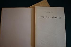 Hymne à Déméter. Traduit selon le rythme par P.L. Couchoud. Burins originaux de Roger Vieillard.