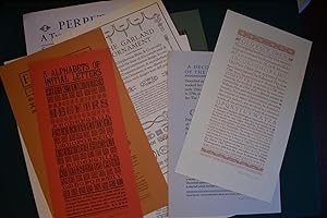 A collection of printed broadsides from the Workshop Press.
