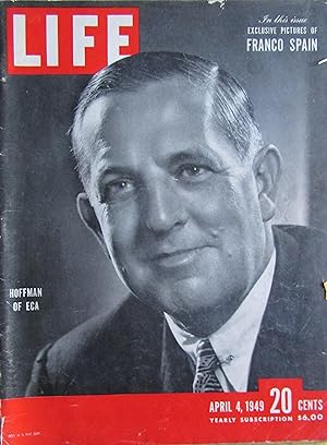 Life Magazine April 4, 1949 -- Cover: Hoffman of ECA