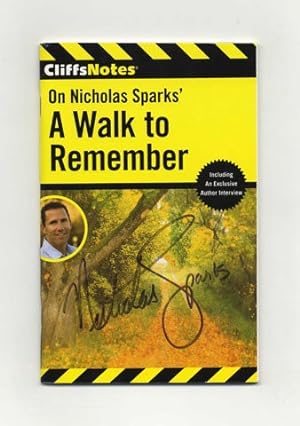 On Nicholas Sparks' A Walk to Remember - 1st Edition/1st Printing