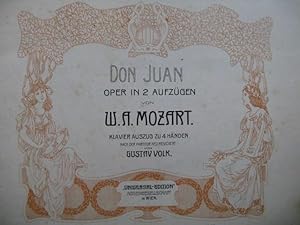 MOZART W. A. Don Juan Opera Piano 4 mains