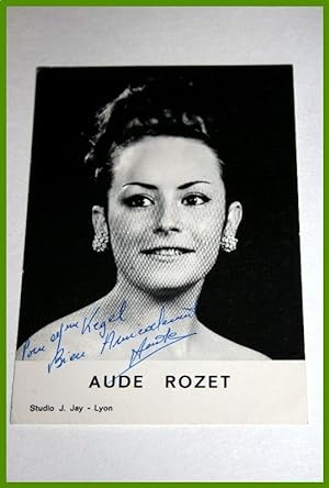 Photographie autographe signée de l'artiste lyrique Aude Rozet