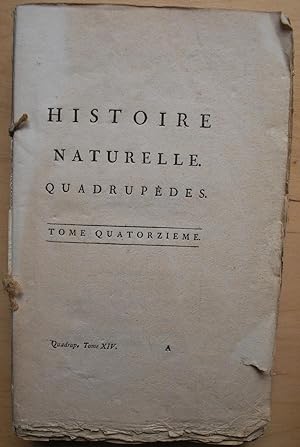 Histoire naturelle générale et particulière servant de suite à l'histoire des quadrupèdes. Tome q...
