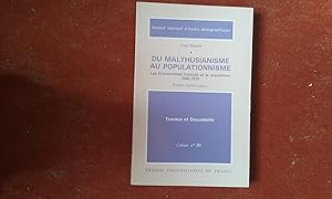 Du Malthusianisme au Populationnisme. Les Economistes français et la population 1840-1870