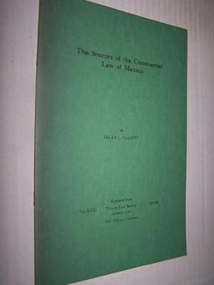 The Sources of Commercial Law of Mexico