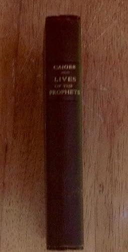 Lives of the Prophets (Personal copy of author, Rev. Alfred Henchman Crowfoot)