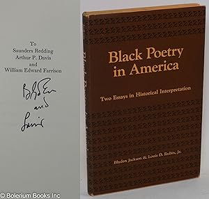 Black Poetry in America: two essasys in historical interpretation