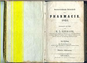 Oesterreichische Zeitschrift für Pharmacie. 1851. Unter Mitwirkung von W.F. Sedlaczek. Fünfter Ja...