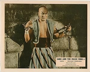Sabu and the Magic Ring (Two original British front-of-house cards from the 1957 film)