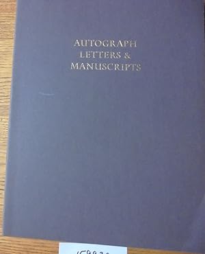 Autograph Letters & Manuscripts: Major Acquisitions of The Pierpont Morgan Library, 1924-1974