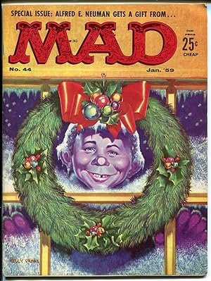 MAD #44-ALFRED E NEUMAN CHRISTMAS COVER-WOOD-ORLANDO-MARTIN-1959-vf