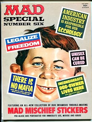 MAD SPECIAL #6-INCLUDES BONUS STICKERS-BERG-DRUCKER-MARTIN-1972-vf+