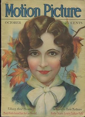 MOTION PICTURE MAGAZINE Oct 1928-DOROTHY DEVORE, MARY PICKFORD, MYRNA LOY