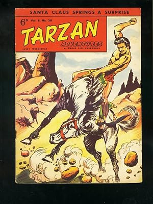 TARZAN ADVENTURES v.8 #39 1958-BRITISH COMIC-HOGARTH ART-WEISMULLER-very good VG