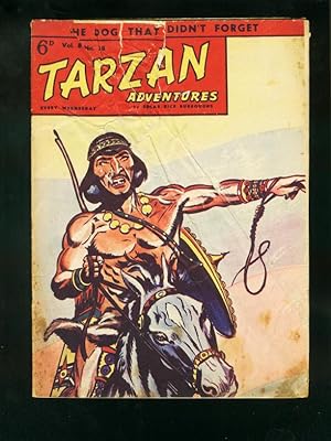 TARZAN ADVENTURES v.8 #38 1958-BRITISH COMIC-HOGARTH ART-DINOSAUR-fair/good FR/G