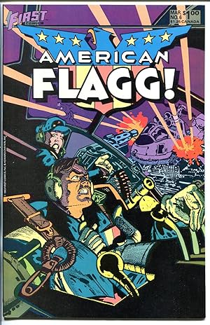 AMERICAN FLAGG #6 1984-FIRST-SIGNED-HOWIE CHAYKIN-nm