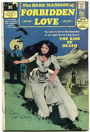 Dark Mansion Of Forbidden Love #3 1972- signed by Jeff Jones- Romance Horror