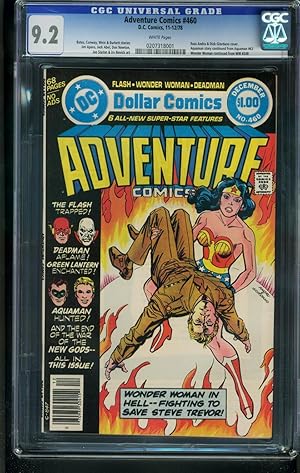 ADVENTURE COMICS #460 1978-CGC GRADED 9.2 WHITE PAGES-WONDER WOMAN- 0207318001