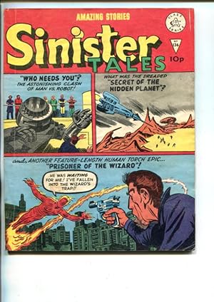 SINISTER TALES #136-1960'S-ALAN CLASS-HUMAN TORCH-STEVE DITKO-MORISIS-vg