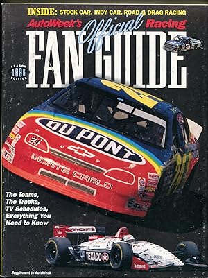 Official Racing Fan Guide 1996-Autoweek-Jeff Gordon-NASCAR-Indy-NHRA-VG