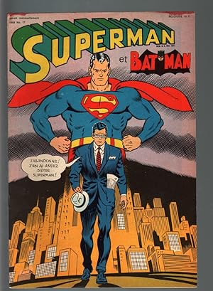 SUPERMAN ET BATMAN #17-1969-DC FRENCH COMIC-RARE EDITION-VF VF